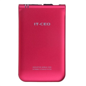 【当当自营】 IT-CEO 移动硬盘盒 F-6 2.5寸 sata 自带伸缩式USB接口（红）