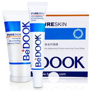 BeDOOK 袪痘去印套装 抗痘控油洁面膏+细肤淡印霜+细肤去印面膜(盒)