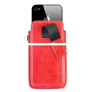 【当当销售配送】卡登仕 Callid iPhone 4 来电显示皮套 红色（新款上市）