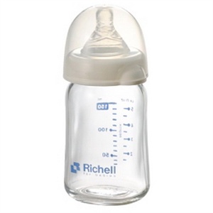 Richell 利其尔宽口玻璃哺乳瓶 a150ml