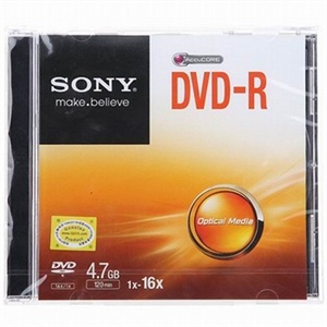 【当当自营】Sony 索尼 DVD-R刻录盘 16速 4.7G 台产 1片盒装
