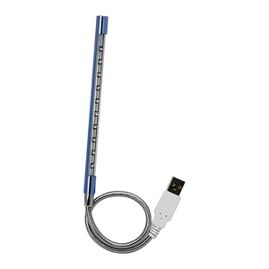[当当销售配送]Mego金属时尚超亮LED阅读灯 USB-LED10BL蓝色