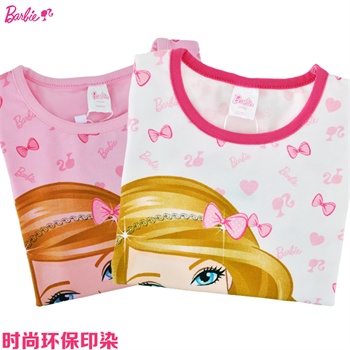2014夏装<em>女童装</em> <em>芭比</em>娃娃儿童<em>睡衣</em>套装大童女