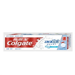 高露洁 冰爽劲白牙膏180g送新鲜一夏储物罐