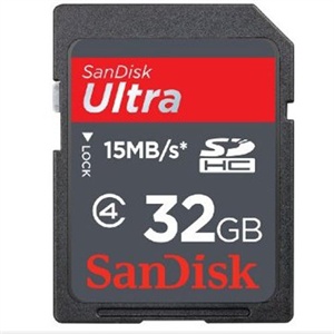 SanDisk 闪迪 Ultra SDHC Class4 32G 黑色 SD高速闪存卡