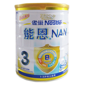 雀巢 能恩3金盾益生菌幼儿配方奶粉(1-3岁) 900g*6/箱