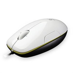 【当当自营、免运费】罗技LogitechLS1激光鼠标(白色绿边)新品推荐 时尚设计,舒适享受!