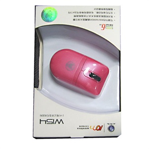 【当当销售配送】金刚狼 W154笔记本型无线鼠标 樱桃红 2.4G