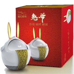兔年贺岁礼品！幻响i-mu音箱（兔爷）iPod/MP3/电脑音箱-白色