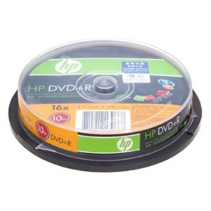 【当当自营】 HP 惠普 DVD+R 16速 4.7GB 10片桶装 刻录盘
