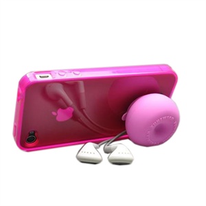 腾威尔TUNEWEAR iphone 4G TPU玲珑柔软保护套五件套装 粉色