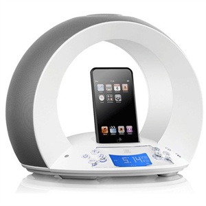 JBL On Time“准时”iPod环绕闹钟音箱（白色）