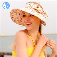<em>快乐狐狸</em>夏天太阳帽大沿空顶<em>女</em>遮阳帽子防紫外