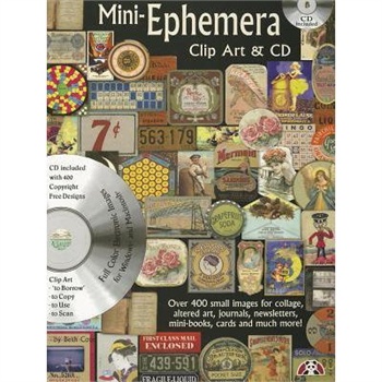 【预订】mini ephemera book with cd: over 400 small images