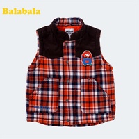 <em>巴拉巴拉balabala</em>童装<em>男童</em>马甲秋装新款儿童棉