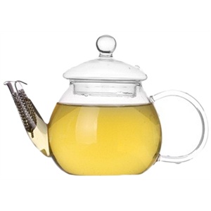 [当当自营]明尚德 500ML雅致耐热玻璃茶壶PH228