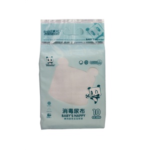 小素材消毒尿布10片装51*58cm