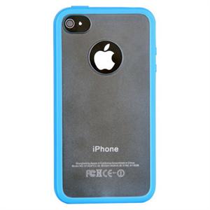【当当自营】 hamimelon 哈密瓜 iphone4/4S通用版手机壳 iphone4/4S保护套 磨砂后壳PTU边框 升级版IMD技术 蓝色