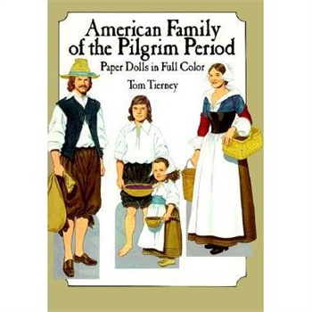 【预订】american family of the pilgrim period paper dolls