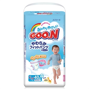 GOO.N 大王 柔软舒适拉拉裤（中包）男用 XL(12kg--20kg)36片-日本同步