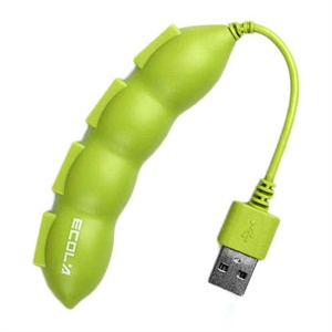 【当当自营】 ECOLA宜客莱 HUB-08 豌豆USB2.0 4口集线器USB-