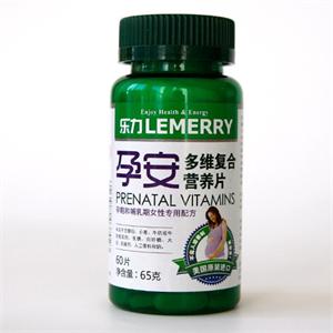 [当当自营]美国乐力 LEMERRY孕安多维复合营养片60片装