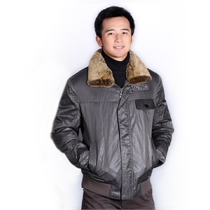 恒源祥羽绒服男式时尚休闲款 C-8005 咸菜色 经典时尚
