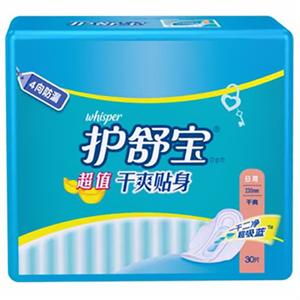 护舒宝 超值干爽贴身日用卫生巾30片