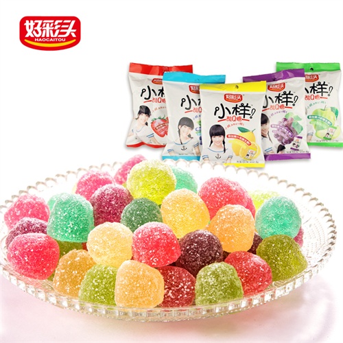 好彩头 小样酸q糖 65g/袋 1袋装 1口味/1袋 休闲软糖果 婚庆喜糖 办公