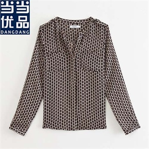 当当优品 时尚百搭宽松显瘦雪纺衬衫 四色可选