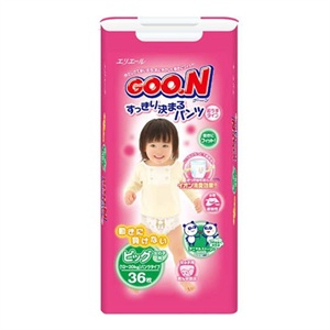 大王Goo.n 短裤式纸尿裤中包装(女宝宝专用)（12kg---20kg） XL 36片/包