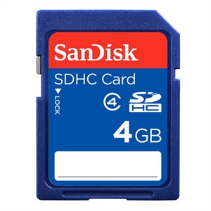 [当当销售配送]SanDisk 4GB 标准SDHC存储卡 (Class4)