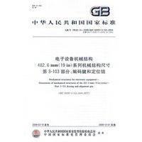 电子设备机械结构 482.6mm(19in)系列机械结构尺寸 第3-103部分：编码键和定位销