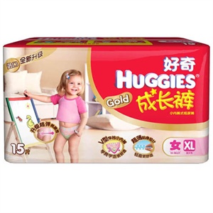 好奇 成长裤加大号女宝宝 15片装