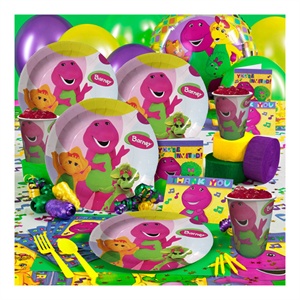 生日用品/生日聚会用品/生日派对用品/礼品恐龙Barney6人高级套装