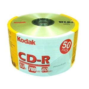 【当当销售配送】柯达CD-R 52X 700M 50片布丁桶装