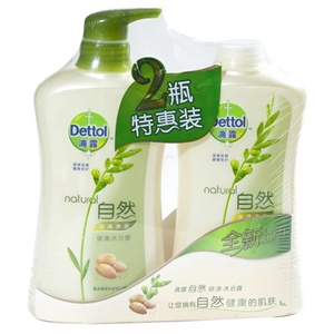 滴露 自然润泽养肤健康沐浴露600g+600g