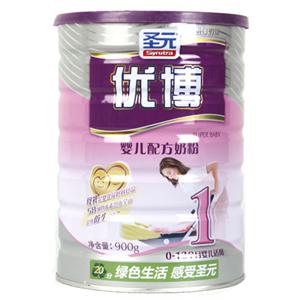 圣元 优博1段婴儿配方奶粉 900g/听(0-12个月)