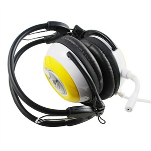 [当当自营]ECHOTECH 意高 XC-2011 头戴式折叠耳麦(黄白色)