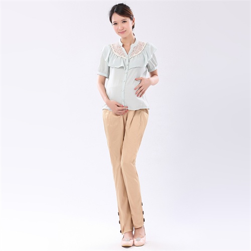 当当优品 孕妇装 托腹裤窄口<em>跑马裤</em>