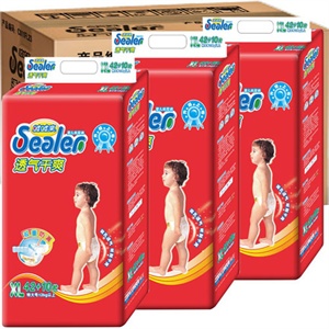 嘘嘘乐 透气干爽特大包XL 42片+10片 4包/箱