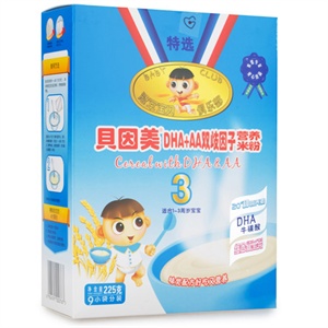 贝因美 DHA+AA双歧因子营养米粉 225克