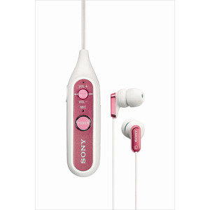 索尼耳机 DR-BT100CX 入耳式蓝牙耳机 粉色 BT2.1+EDR，轻松配对