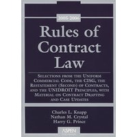 合同法，05-06法令增补本Rules of Contract Law 05-06 Statutory Supplement
