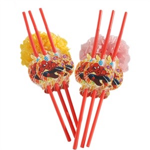 生日用品/生日聚会用品/生日派对用品/礼品/蜘蛛侠吸管6个/包