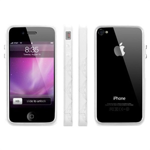 Maclove Cilla iPhone 4 边框保护套 TPU材质 白色（解决“信号门”）