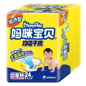 妈咪宝贝均吸干爽M号24片*8箱装
