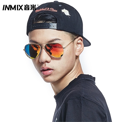 当当网 Inmix男士太阳镜 时尚复古墨镜潮男司机