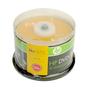 【当当销售配送】惠普HP DVD+R 16X 50片 刻录盘