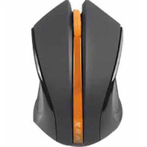 【当当销售配送】双飞燕 A4Tech G9-31O亮面行无线鼠标(黑橙色)